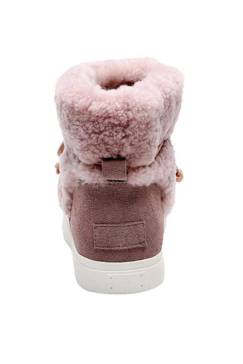 Stiefeletten Fell flauschig flach Winter