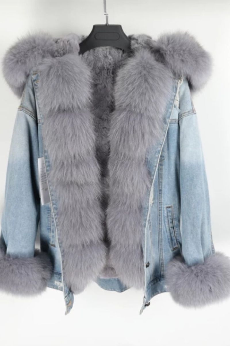 DINA | Fox Fur collar Coat