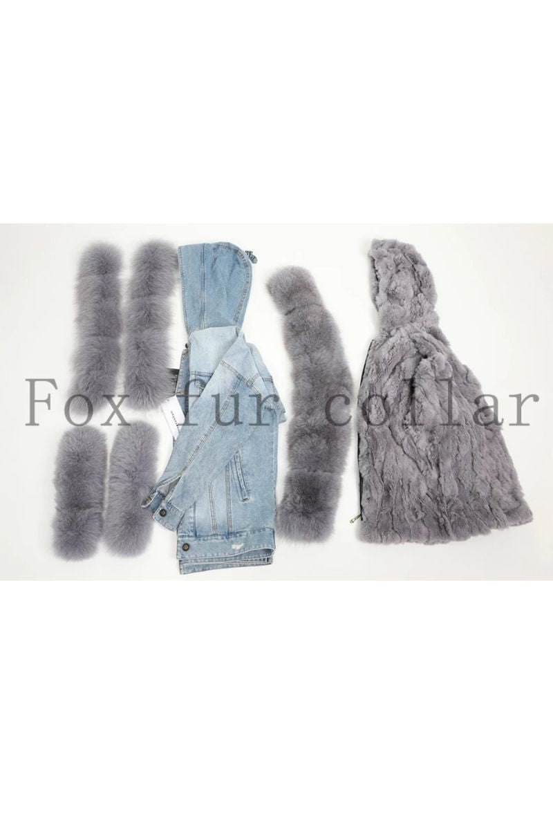 DINA | Fox Fur collar Coat