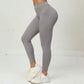 Solid V Back Butt Lift Seamed leggings