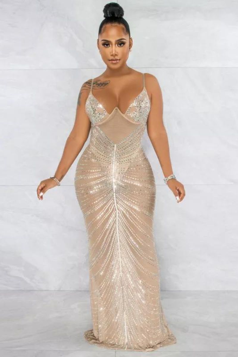 BEYONCE GLITZERKLEID