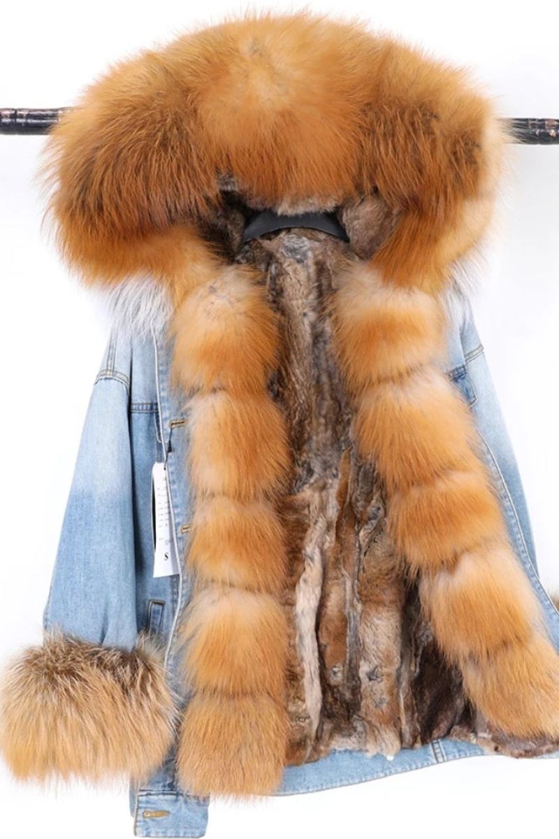 DINA | Fox Fur collar Coat