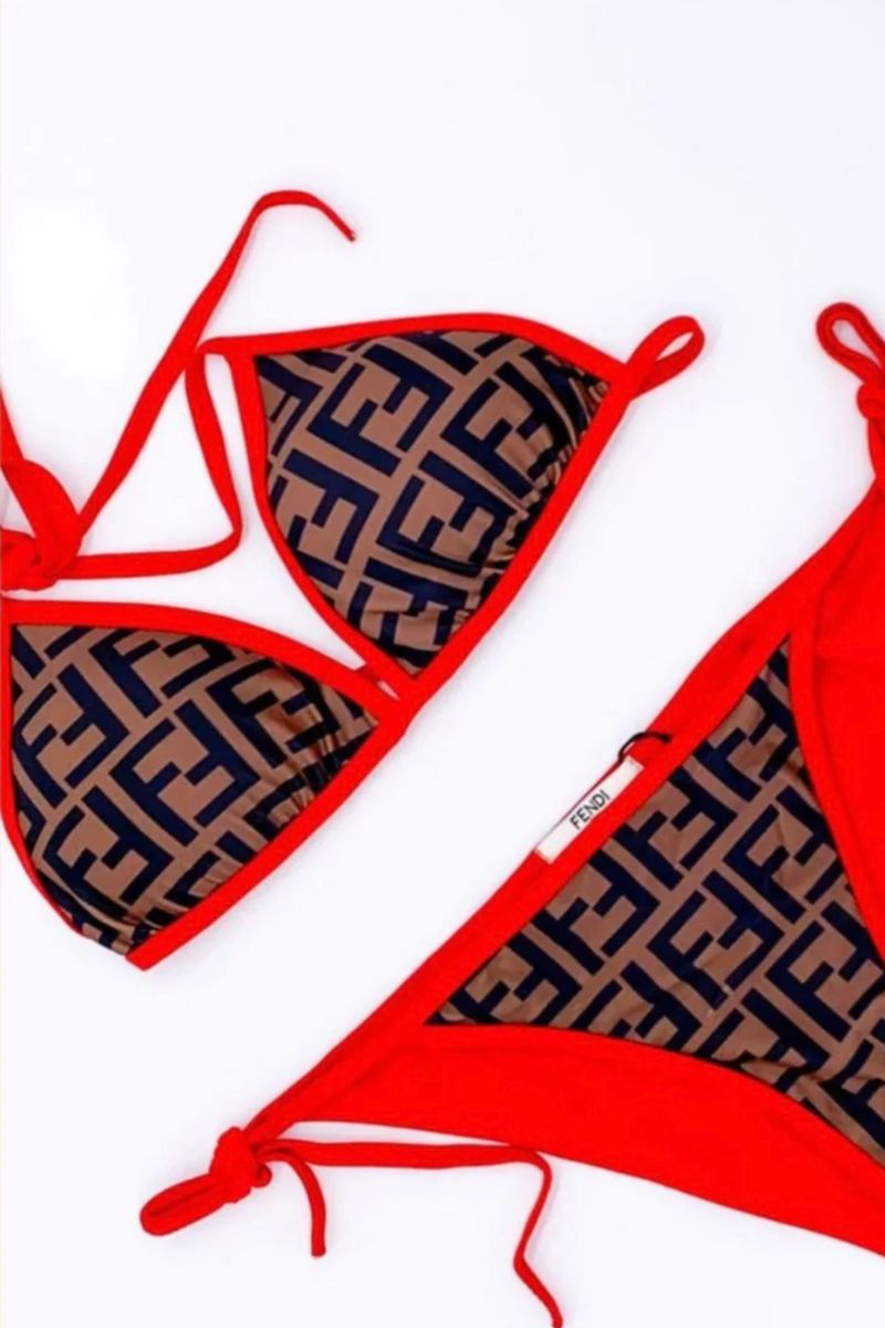 BIKINI FEN CON RIFINITURE ROSSE