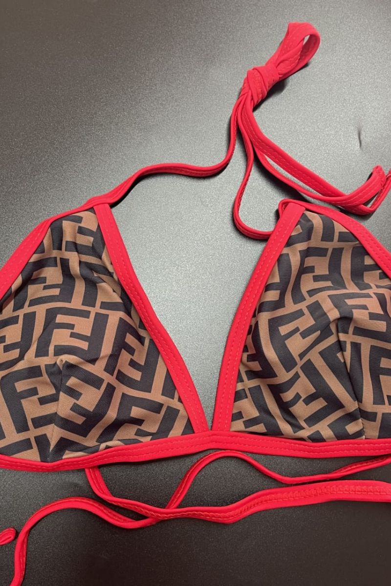 BIKINI FEN CON RIFINITURE ROSSE