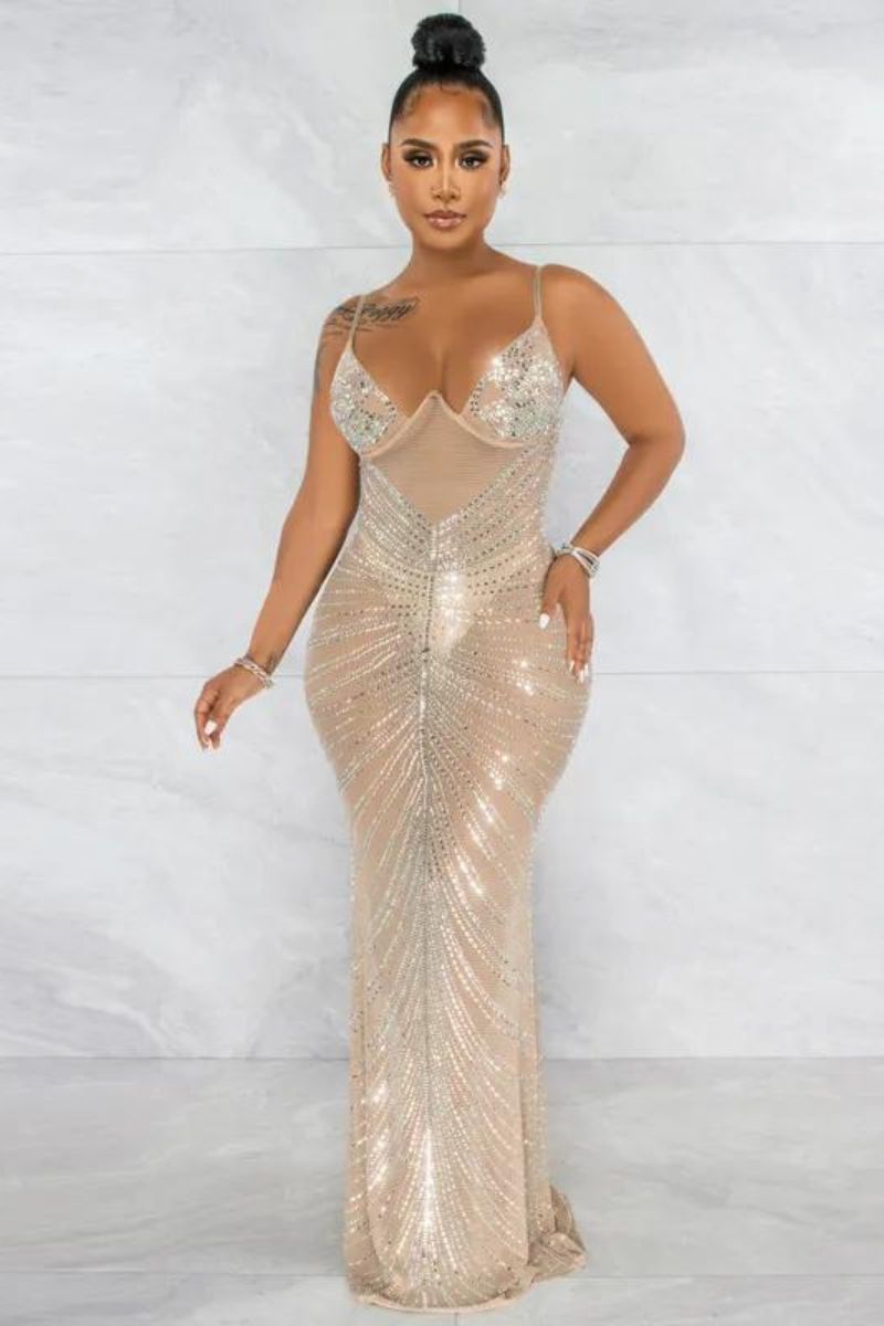 BEYONCE GLITZERKLEID