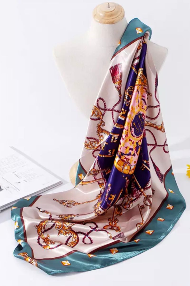 100% REAL SILK SCARF (Bandana)