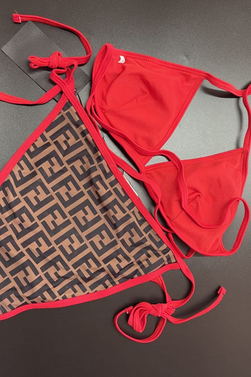 BIKINI FEN CON RIFINITURE ROSSE