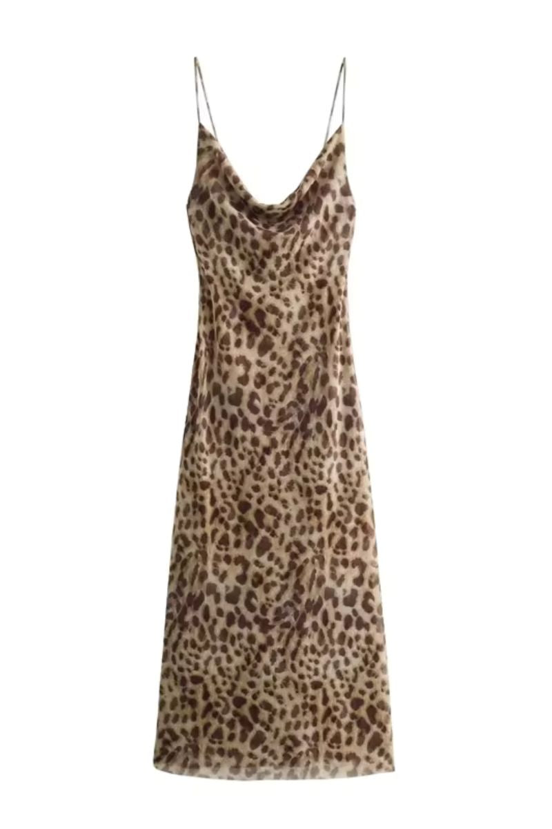 Porsha - Maxi Dress - Leopard Print