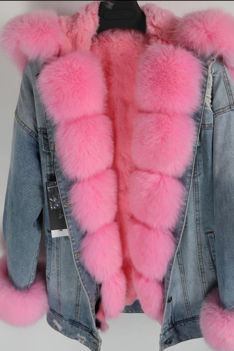 DINA | Fox Fur collar Coat