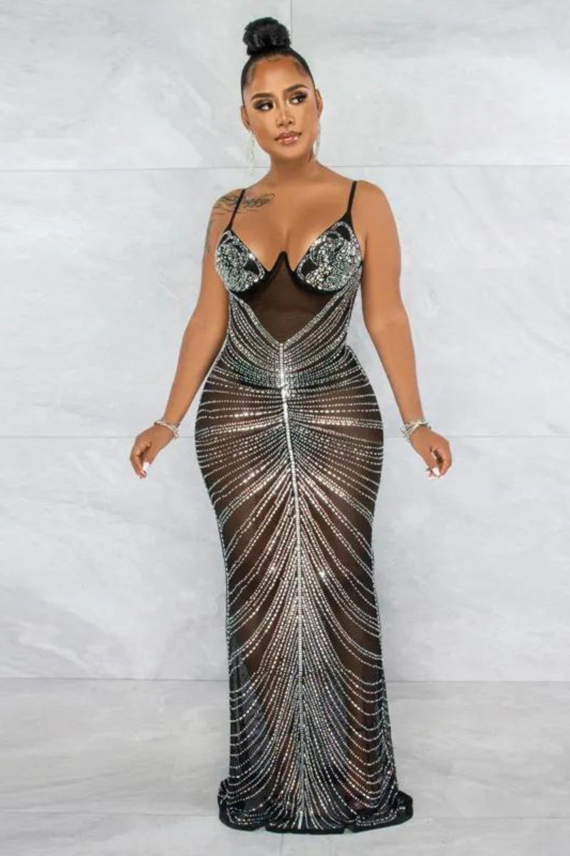 BEYONCE GLITTER DRESS