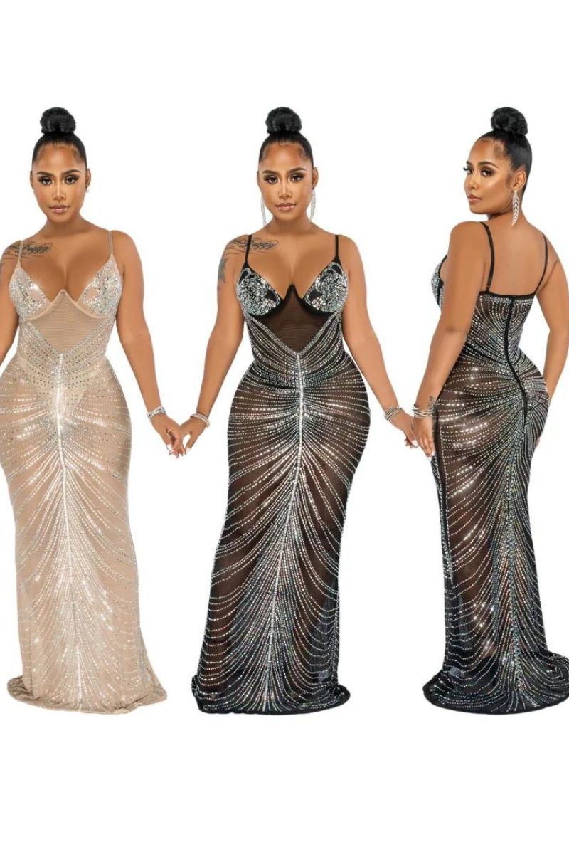 BEYONCE GLITZERKLEID