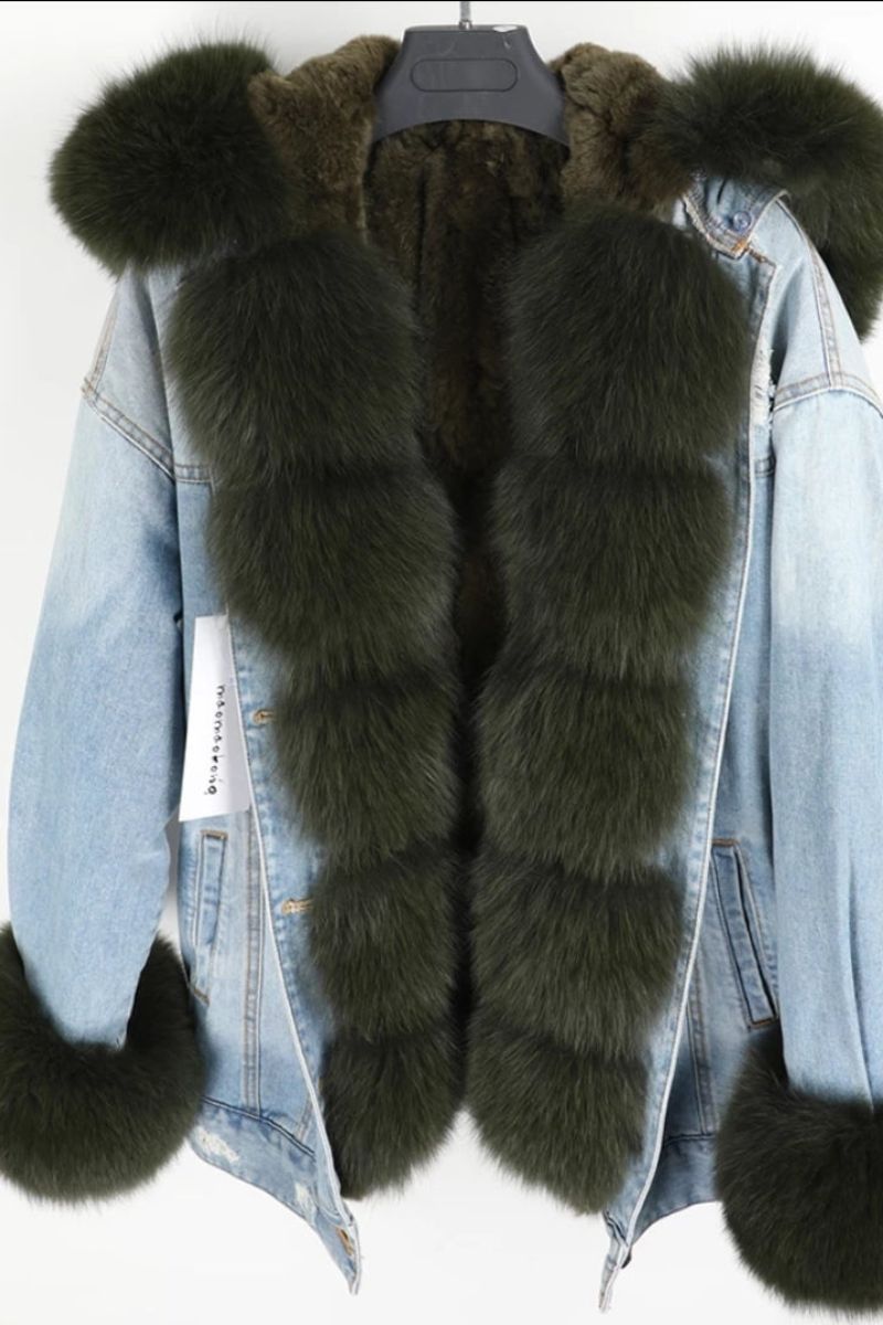 DINA | Fox Fur collar Coat