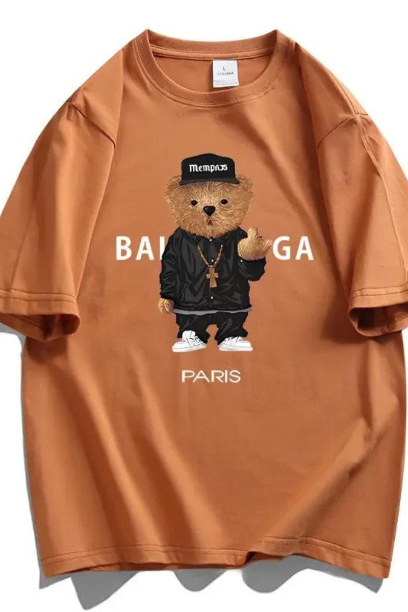 T-SHIRT UNISEX IN COTONE CON ORSO