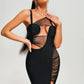 GRISELA MESH MAXI BANDAGE DRESS