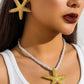 STARFISH EARRINGS & CHAIN