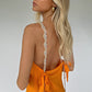 GRETEL MINI DRESS - TANGERINE DREAM SILK