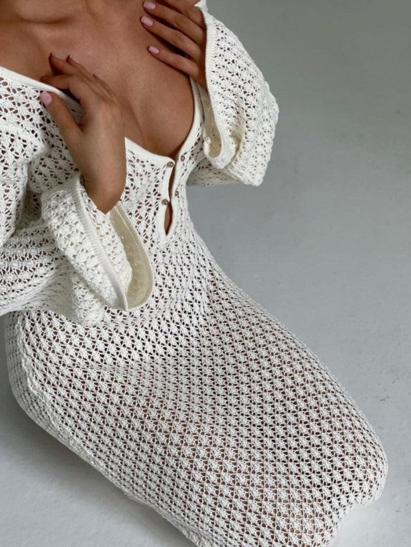 JUNE | BACKLESS KNITTED DRESS