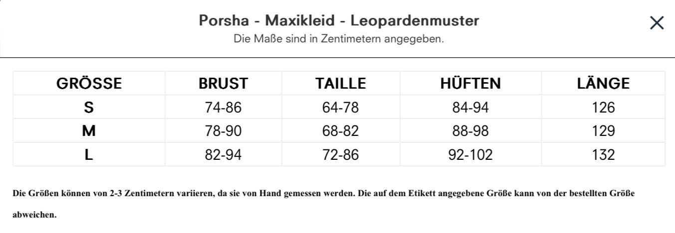 Porsha – Maxikleid – Leopardenmuster