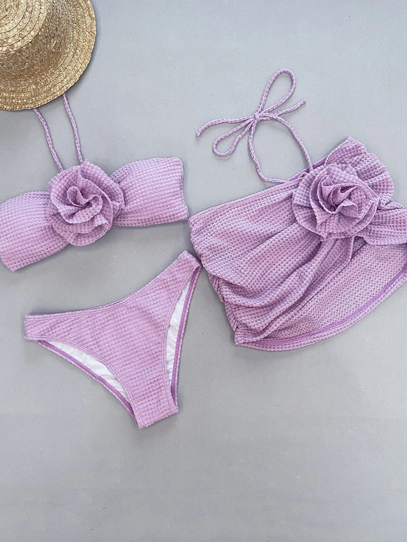 SET BIKINI 3 PEZZI CHE CATTISCE GLI OCCHI